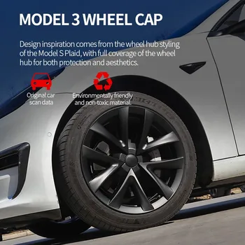 18Inch ล้อ Hubcap สำหรับ Tesla รุ่น 3 ฮับหมวกการแสดงรถยนต์ที่ร้าย Replacemen ล้อปกปิดล้อมวกเต็มยังคงปกปิด 2018-2023 18Inch ล้อ Hubcap สำหรับ Tesla รุ่น 3 ฮับหมวกการแสดงรถยนต์ที่ร้าย Replacemen ล้อปกปิดล้อมวกเต็มยังคงปกปิด 2018-2023 2