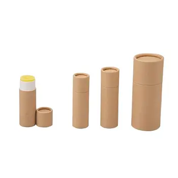 2Pcs/ลายคราฟท์กระดาษกล่องขึ้นกระดาษกล่อง Cosmetic Cylindrical Packaging ทาลิปมันบทาโรลออนตู้คอนเทนเนอร์ 2Pcs/ลายคราฟท์กระดาษกล่องขึ้นกระดาษกล่อง Cosmetic Cylindrical Packaging ทาลิปมันบทาโรลออนตู้คอนเทนเนอร์ 2