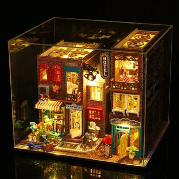 Diy ไม้ Scarbrough โรงแรมหนังสือ Nook Miniatures ชั้นแทรกตุ๊กตากบ้านตึก Kits Bookshelf ของเล่นสำหรับผู้ใหญ่ของขวัญวันเกิด Diy ไม้ Scarbrough โรงแรมหนังสือ Nook Miniatures ชั้นแทรกตุ๊กตากบ้านตึก Kits Bookshelf ของเล่นสำหรับผู้ใหญ่ของขวัญวันเกิด 2