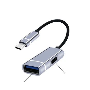 Multifunctional Dockiong สถานี 2 ใน 1 ชนิดพอร์ต USB C ฮับอะแดปเตอร์เพื่อ USB3.0+ตำรวจตั้งข้อหาพอร์ต OTG สายเคเบิลสำหรับแลปท็อป Multifunctional Dockiong สถานี 2 ใน 1 ชนิดพอร์ต USB C ฮับอะแดปเตอร์เพื่อ USB3.0+ตำรวจตั้งข้อหาพอร์ต OTG สายเคเบิลสำหรับแลปท็อป 2