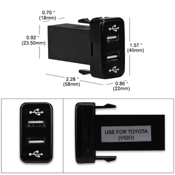 พอร์ต USB ถชาร์จเจอร์อะแดปเตอร์พอร์ตจากซ็อกเกตเพื่อโตโยต้าส่วนติดต่อ 12v พอร์ต USB ถชาร์จเจอร์รถบุหรี่ไฟแช็กจากซ็อกเกตอะแดปเตอร์พอร์ตสำหรับโตโยต้า VIGO พอร์ต USB ถชาร์จเจอร์อะแดปเตอร์พอร์ตจากซ็อกเกตเพื่อโตโยต้าส่วนติดต่อ 12v พอร์ต USB ถชาร์จเจอร์รถบุหรี่ไฟแช็กจากซ็อกเกตอะแดปเตอร์พอร์ตสำหรับโตโยต้า VIGO 2
