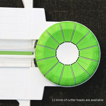 หลายฟังก์ชันกระดาษตัดต่อ Creasing เครื่อง 360 ระดับหมุนรตัดต่อหัว 12 ชนิดของขอบสำหรับมือตัดบัตรศิลปะเครื่องมือ หลายฟังก์ชันกระดาษตัดต่อ Creasing เครื่อง 360 ระดับหมุนรตัดต่อหัว 12 ชนิดของขอบสำหรับมือตัดบัตรศิลปะเครื่องมือ 2