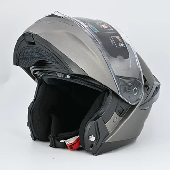 เต็มไปด้วหน้ามอเตอร์ไซค์ Helmets สอง Visors Modular พลิกกลับขึ้นมาหมวกกันน็อจุดรับการรับรอง Casque Moto การแข่ง Casco Abatible เหนือ Moto เต็มไปด้วหน้ามอเตอร์ไซค์ Helmets สอง Visors Modular พลิกกลับขึ้นมาหมวกกันน็อจุดรับการรับรอง Casque Moto การแข่ง Casco Abatible เหนือ Moto 2