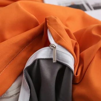 แข็งของสีของขึ้นเตียงกับตั้งค่าสีส้มเกรย์เดียวสองขนาดของบนเตียง Color Duvet ปกปิด Pillowcase ไม่ Fillings องเด็กผู้ใหญ่กลับบ้าน Textile แข็งของสีของขึ้นเตียงกับตั้งค่าสีส้มเกรย์เดียวสองขนาดของบนเตียง Color Duvet ปกปิด Pillowcase ไม่ Fillings องเด็กผู้ใหญ่กลับบ้าน Textile 2