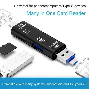 5 ใน 1 OTG ตัวอ่านการ์ดพิมพ์ C&โครพอร์ต USB แฟลชไดร์ฟไปแล้วความเร็วสูง USB2.0 ยู OTG TF/SD การ์ดสำหรับ Android แล็ปท็อปคอมพิวเตอร์ 5 ใน 1 OTG ตัวอ่านการ์ดพิมพ์ C&โครพอร์ต USB แฟลชไดร์ฟไปแล้วความเร็วสูง USB2.0 ยู OTG TF/SD การ์ดสำหรับ Android แล็ปท็อปคอมพิวเตอร์ 3
