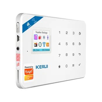KERUI W181 งานระบบความปลอดภัระบบสัญญาณเตือน GSM WIFI Tuya แอ๊ปรับสีจอภาพการเชื่อมต่อเคลื่อนที่เครือข่ายไร้สาย Burglar สัญญาณเตือคิท KERUI W181 งานระบบความปลอดภัระบบสัญญาณเตือน GSM WIFI Tuya แอ๊ปรับสีจอภาพการเชื่อมต่อเคลื่อนที่เครือข่ายไร้สาย Burglar สัญญาณเตือคิท 3