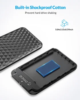 ORICO องเว็บเบราว์เซอร์ภายนอกยากที่ขับรถ Enclosure SATA ต้องพอร์ต USB 3.12.5 นิ้วนคดีสำหรับลวดลาย stencils SSD Enclosure คดีสำหรับ 2.5