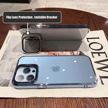 กล้องวงเล็บของเลนส์โทรศัพท์คดีสำหรับ iPhone 131415 มืออาชีพแม็กซ์อีกอย่างล่องหนยืนบัพิวเตอร์ Plating ชัดเจนปกหลังสำหรับ iPhone13 กล้องวงเล็บของเลนส์โทรศัพท์คดีสำหรับ iPhone 131415 มืออาชีพแม็กซ์อีกอย่างล่องหนยืนบัพิวเตอร์ Plating ชัดเจนปกหลังสำหรับ iPhone13 3