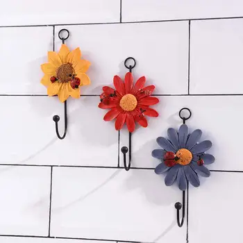 สร้างสรรค์ Resin ดอกไม้รูปร่างกำแพง Hangers สำหรับกุญแจหมวกผ้าเช็ดตัวกำแพง Hooks กลับบ้านตกแต่งหน้าต่าง สร้างสรรค์ Resin ดอกไม้รูปร่างกำแพง Hangers สำหรับกุญแจหมวกผ้าเช็ดตัวกำแพง Hooks กลับบ้านตกแต่งหน้าต่าง 3