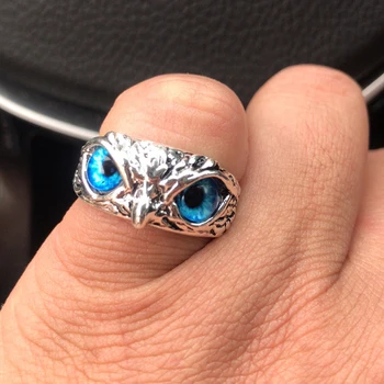 ใหม่ของวินเทจฮูนแหวนสำหรับผู้หญิงคนออกแบบหลากสีของแมวตานิ้วแหวนเงินสี Adjustable เปิดสัตว์สองสามเครื่องเพชร ใหม่ของวินเทจฮูนแหวนสำหรับผู้หญิงคนออกแบบหลากสีของแมวตานิ้วแหวนเงินสี Adjustable เปิดสัตว์สองสามเครื่องเพชร 3