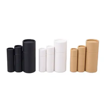 2Pcs/ลายคราฟท์กระดาษกล่องขึ้นกระดาษกล่อง Cosmetic Cylindrical Packaging ทาลิปมันบทาโรลออนตู้คอนเทนเนอร์ 2Pcs/ลายคราฟท์กระดาษกล่องขึ้นกระดาษกล่อง Cosmetic Cylindrical Packaging ทาลิปมันบทาโรลออนตู้คอนเทนเนอร์ 4