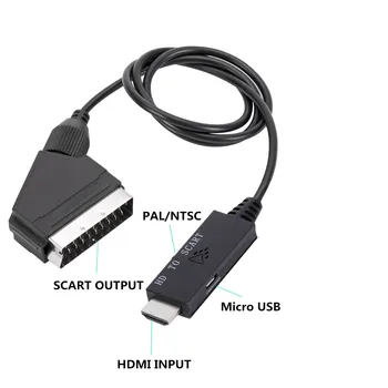 SCART จะ HDMI เคเบิลทีวีของวิดีโออะแดปเตอร์ SCART จะ HDMI Converter SCART จะ HDMI อะแดปเตอร์ SCART จะ HDMI เคเบิลทีวีของวิดีโออะแดปเตอร์ SCART จะ HDMI Converter SCART จะ HDMI อะแดปเตอร์ 4