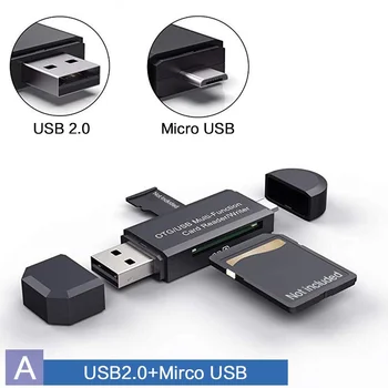 STONEGO OTG โคร SD การ์ดพอร์ต USB ตัวอ่าน 2.0 บน/พอร์ต USB 3.0/ประเภท C/โครพอร์ต USB SD การ์ดความทรงจำเครื่องมืออ่าน STONEGO OTG โคร SD การ์ดพอร์ต USB ตัวอ่าน 2.0 บน/พอร์ต USB 3.0/ประเภท C/โครพอร์ต USB SD การ์ดความทรงจำเครื่องมืออ่าน 4