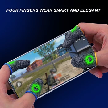 เกมแบบนิ้วมือที่แขน Breathable Luminous ปลายนิ้วมือสำหรับ PUBG เคลื่อนที่เกมแตะต้องจอภาพนิ้ว Cots ปกปิดอ่อนไหวเคลื่อนที่แตะต้อง เกมแบบนิ้วมือที่แขน Breathable Luminous ปลายนิ้วมือสำหรับ PUBG เคลื่อนที่เกมแตะต้องจอภาพนิ้ว Cots ปกปิดอ่อนไหวเคลื่อนที่แตะต้อง 4