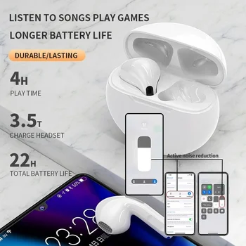 ใหม่ดั้งเดิมมืออาชีพอากาศ 6 TWS เครือข่ายไร้สายหูฟัง Fone บลูทูธ Earphones หยิบไมค์ออก Ipod ในหู Earbuds Earbuds กีฬา Headset สำหรับ Xiaomi ใหม่ดั้งเดิมมืออาชีพอากาศ 6 TWS เครือข่ายไร้สายหูฟัง Fone บลูทูธ Earphones หยิบไมค์ออก Ipod ในหู Earbuds Earbuds กีฬา Headset สำหรับ Xiaomi 4