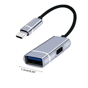 Multifunctional Dockiong สถานี 2 ใน 1 ชนิดพอร์ต USB C ฮับอะแดปเตอร์เพื่อ USB3.0+ตำรวจตั้งข้อหาพอร์ต OTG สายเคเบิลสำหรับแลปท็อป Multifunctional Dockiong สถานี 2 ใน 1 ชนิดพอร์ต USB C ฮับอะแดปเตอร์เพื่อ USB3.0+ตำรวจตั้งข้อหาพอร์ต OTG สายเคเบิลสำหรับแลปท็อป 5
