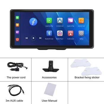 Podofo 10.36 นิ้วยยู Carplay จ Android อัตโนมัติหน้าจอคนฉลาดเครื่องเล่นกับเสียงควบคุม FM บลูทูธสนับสนุนด้านหลังกล้อง TF Podofo 10.36 นิ้วยยู Carplay จ Android อัตโนมัติหน้าจอคนฉลาดเครื่องเล่นกับเสียงควบคุม FM บลูทูธสนับสนุนด้านหลังกล้อง TF 5