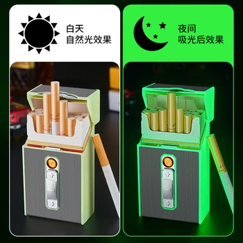 Waterproof คน Coarse สูบบุหรี่ Luminous บุหรี่ซักมวนคดีกับบุหรี่ไฟแช็ก Multifunctional บุหรี่ซักมวนคดีจะทนได้ 20 Waterproof คน Coarse สูบบุหรี่ Luminous บุหรี่ซักมวนคดีกับบุหรี่ไฟแช็ก Multifunctional บุหรี่ซักมวนคดีจะทนได้ 20 5