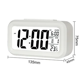 ฉลาดนาฬิกานาฬิกาดิจิตอลทำให้เครื่องอิเลคโทรนิคดิจิตอลสัญญาณเตือนพื้นที่ทำงานนาฬิกาอุณหภูมินขี้เกียจ Snooze สัญญาณเตือนปิดเสียง Backlit อิเล็กทรอนิกส์นาฬิกา ฉลาดนาฬิกานาฬิกาดิจิตอลทำให้เครื่องอิเลคโทรนิคดิจิตอลสัญญาณเตือนพื้นที่ทำงานนาฬิกาอุณหภูมินขี้เกียจ Snooze สัญญาณเตือนปิดเสียง Backlit อิเล็กทรอนิกส์นาฬิกา 5