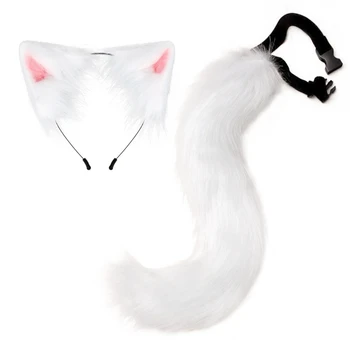 สำหรับแมวตัวหูอคือที่คาดผมหางเครื่องหนังสร้อยตั้ง Cosplay Headpiece เครื่องประดับ สำหรับแมวตัวหูอคือที่คาดผมหางเครื่องหนังสร้อยตั้ง Cosplay Headpiece เครื่องประดับ 5