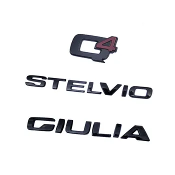 สีดำ Q4 GIULIA STELVIO จดหมาย Emblem รถ Stickers สำหรับอัลฟ่าโรมิโอ Giulia Stelvio ดีดีเครื่องประดับตกแต่งหน้าต่าง สีดำ Q4 GIULIA STELVIO จดหมาย Emblem รถ Stickers สำหรับอัลฟ่าโรมิโอ Giulia Stelvio ดีดีเครื่องประดับตกแต่งหน้าต่าง 5