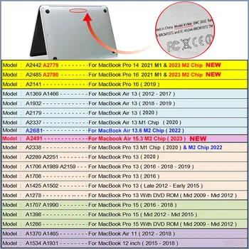 แล็ปท็อปของคดีสำหรับ Macbook มืออาชีพอายุ 16 คดีเอ็ม 2 M1 มืออาชีพ 14151312 ปกปิดแตะต้องระบุตัวสำหรับแมคนหนังสือออกอากาศเอ็ม 2 คดี A2681 A2337 A2179 แล็ปท็อปของคดีสำหรับ Macbook มืออาชีพอายุ 16 คดีเอ็ม 2 M1 มืออาชีพ 14151312 ปกปิดแตะต้องระบุตัวสำหรับแมคนหนังสือออกอากาศเอ็ม 2 คดี A2681 A2337 A2179 5